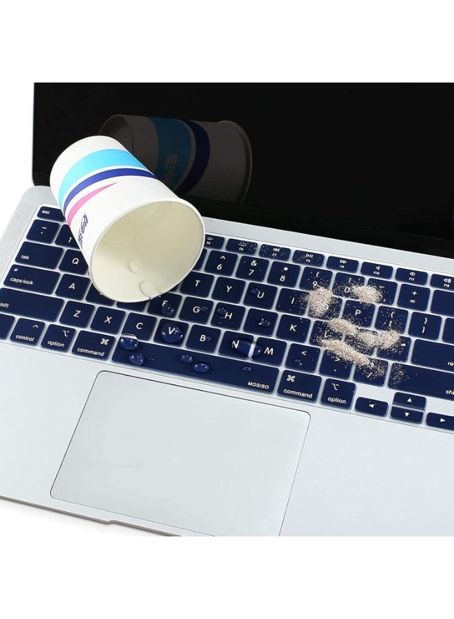 Premium Keyboard Cover Skin for MacBook Air Keyboard 15 inch M5 A3448/M4 A3241/M3 A3114/M2 A2941, Air 13.6" M5 A3449/M4 A3240/M3 A3113/M2 A2681, MacBook Pro Keyboard Cover 14 16 inch M5 M4 M3 M1 M2 A3434/A3427/A3426/A3112/A3401/A3185/A2992A2918/A2779/A2442 &A3403/A3429/A3428/A3186/A2991/A2780/A2485,Blue - Image 4